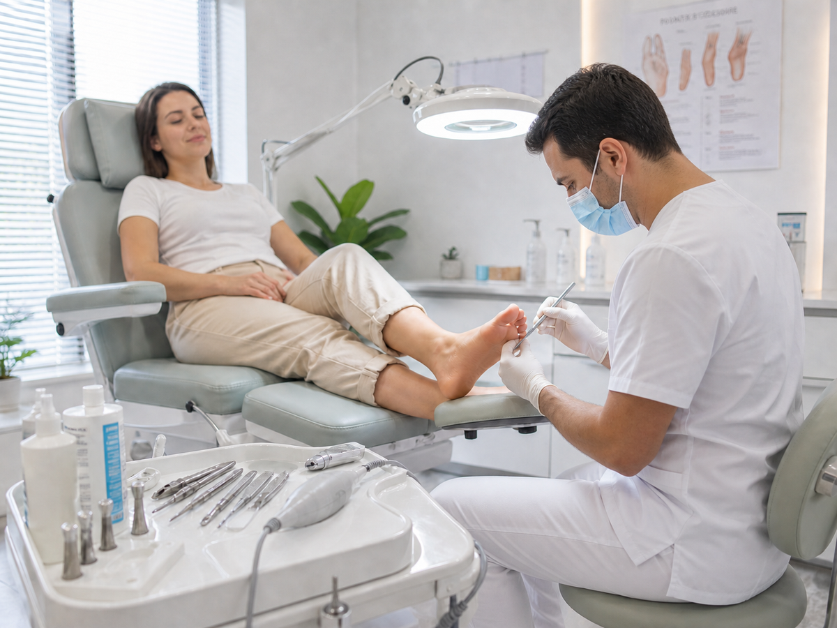 Podologische Komplexbehandlung am diabetischen Fuß